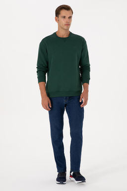 Erkek Koyu Ye_il Basic Sweatshirt Sepette S_rpriz _ndirim - U.s. polo assn фото 4