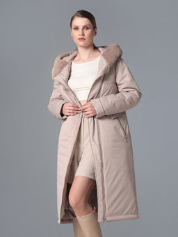 25409 Пальто бежевый - Dizzyway фото 5