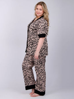 Пижама "Лара 2" зебра, трикотаж