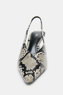ANIMAL PRINT SLINGBACK SHOES - Zara фото 8