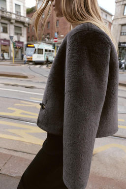 DOUBLE-FACED JACKET WITH TOGGLES - Zara фото 23