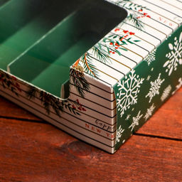 Кондитерская упаковка под 5 эклеров «Счастливого Нового года», 25.2×15×6.6 см