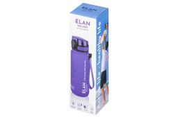 Бутылка для воды 500 мл 6,5*6,5*23 см "Style Matte" с углублениями д/пальцев, лаванда