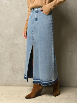 Юбка МАРЧЕЛЛО 07126X голубой