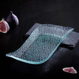 Блюдо стеклянное сервировочное Акцент, 2415 см, прямоугольное, цвет прозрачный