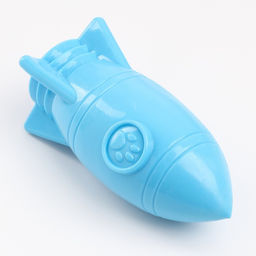 Игрушка под лакомства Ракета, 7,8 х 7,8 х 13,5 см, синяя - Пижон фото 3