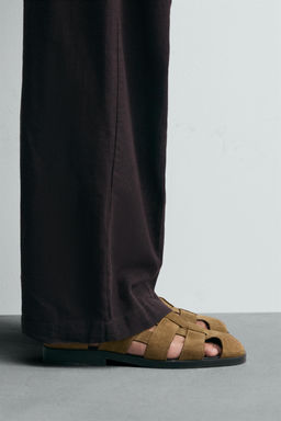LIMITED EDITION LEATHER CAGE SANDALS