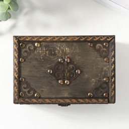 Шкатулка для украшений «Сундук. Аллегра», дерево, 18×12×8 см