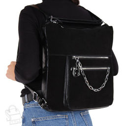 Рюкзак женский 3352AA black Polina&Eiterou/50  в Новосибирске
