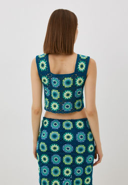 Укороченный ажурный топ - Incity фото 4