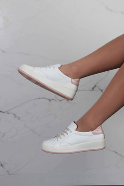 Кеды 131.143.Белый-розовый