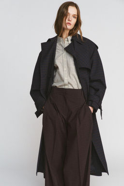 CHECK TRENCH COAT ZW COLLECTION LIMITED EDITION - Zara фото 14