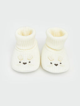 Hayvan Nak??l? K?z Bebek ?orapl? Ev Ayakkab?s?