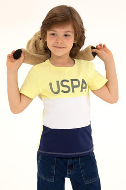 U. S. Polo Assn Детская светло-желтая футболка с круглым вырезом - U.s. polo assn фото 2