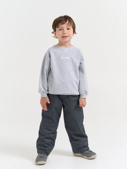 Брюки демисезонные Антрацит с утеплителем - Bungly фото 2