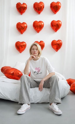MY Футболка жен.Valentines Day (сердце) ФБ056