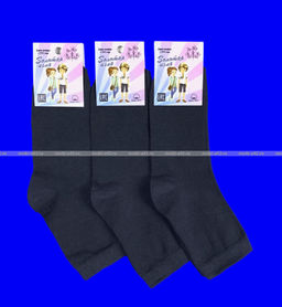 Цена за 10 пар. Золотая Игла носки подростковые с-401 с лайкрой серые