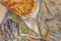 Набор для вышивания PANNA Золотая серия MET-7365 Автопортрет в соломенной шляпе 21.5 х 27 см