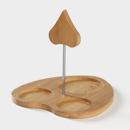 Набор для специй BellaTenero, 5 предметов: солонка 80 мл, перечница 80 мл, сахарница с ложкой 170 мл, на бамбуковой подставке, фарфор, белый