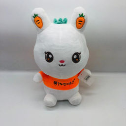 Мягкая игрушка Зайчик с морковками на ушах 40 см - Storyland фото 3