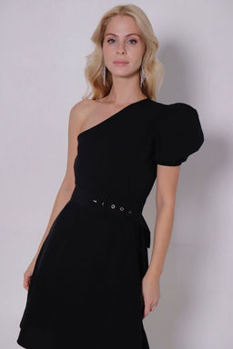 Платье чёрное асимметричное - Martichelli фото 15