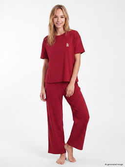 Puantiyeli Kad?n Pijama Tak?m?