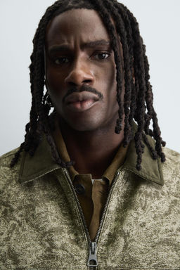 ABSTRACT JACQUARD QUILTED JACKET - Zara фото 5