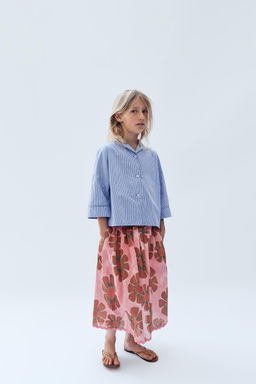6-14 A?OS/ FALDA MIDI ESTAMPADO FLORES LIMITED EDITION / Estampado - Zara фото 4