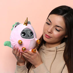 Мягкая игрушка Котик в костюме единорожки, 20 см - Milo toys фото 6
