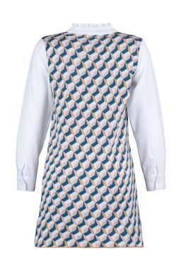 TRENDYOLMILLA Lacivert Mini Triko Gomlek Garni Detayl? Elbise TWOAW22SV0122  фото 14