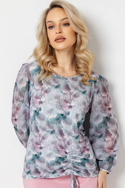 Блузка женская 7021/23/Серый, розовый