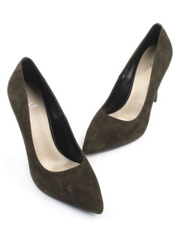 06-A88A-631LY DK. GREEN Туфли женские (натуральная замша)