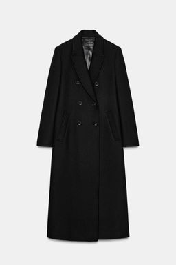 LONG DOUBLE-BREASTED COAT - Zara фото 8