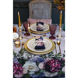 Набор столовый Этель Цветочный этюд, скатерть 220х150 см, салф. 40х40 см-12 шт, 100% хлопок  фото 12