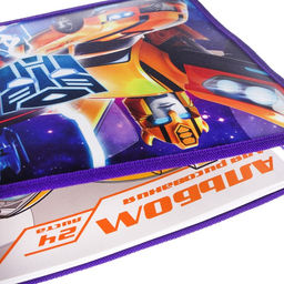 Папка д/тетрадей А4 молния сверху пластик ПМ-А4-29, Трансформеры