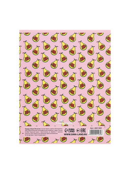 Набор тетрадей, 48 листов в клетку, Calligrata «Авокадо», 5 штук