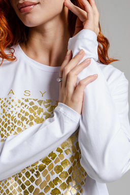 8519 Футболка с длинным рукавом женская