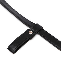 Намордник из прессованной кожи регулируемый, №5, ДН 9,3 см, ОМ 32-40 см, чёрный - Пижон фото 8