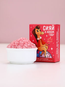 Цена за 2 шт. Соль для ванны Новый Год лошади 100 г - Чистое счастье фото 2