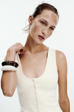 INTERLOCK BUTTON DRESS - Zara фото 3