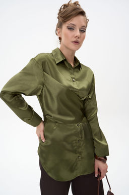 Рубашка Ямина (оливковый/уценка)