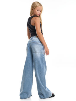 Джинсы голубые для девочки 33-1051 голубой - Mini maxi фото 18