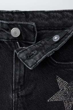 WIDE-LEG JEANS WITH SPARKLY STARS - Zara фото 3