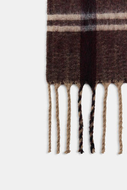JACQUARD CHECK SCARF - Zara фото 5
