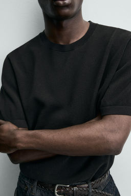 CAMISETA PUNTO RELAXED FIT / Chocolate