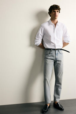 JEANS SLIM TAPERED FIT / Azul / Verde - Zara фото 6