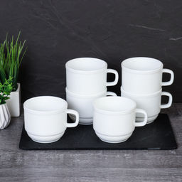 Кружки 6 штук 250 мл Штабелируемая / BY09KFB250 /уп 6/96/ Г - Галеонтрейд фото 2