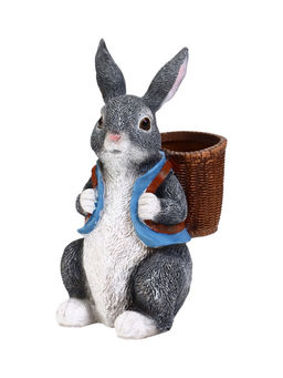 Фигурное кашпо 35 х 15 х 18 см "Зайчик с рюкзаком