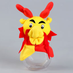 Цена за 5 шт. Конфетница Дракон, 22 см, цвета МИКС