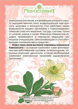 Масло морозника (инфуз) - Мариславна фото 2
